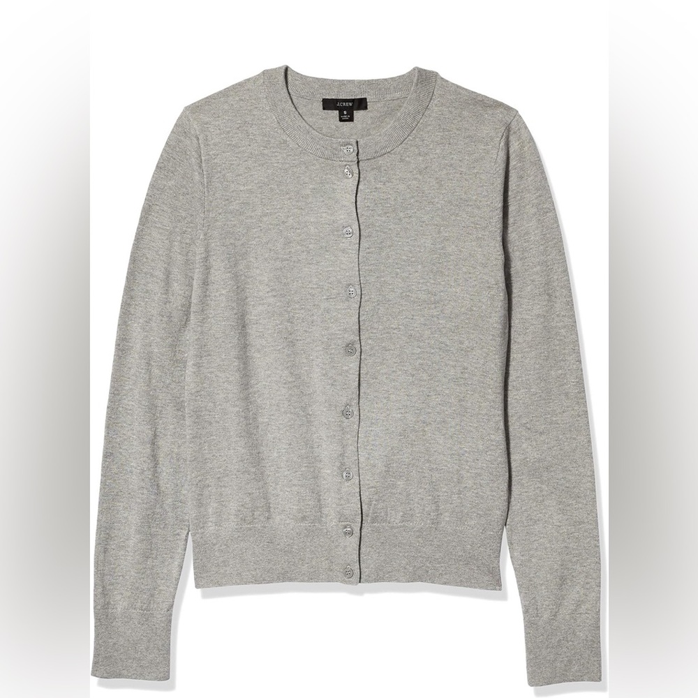 J.Crew Factory Women's Cotton Cardigan Sweater XS Gray